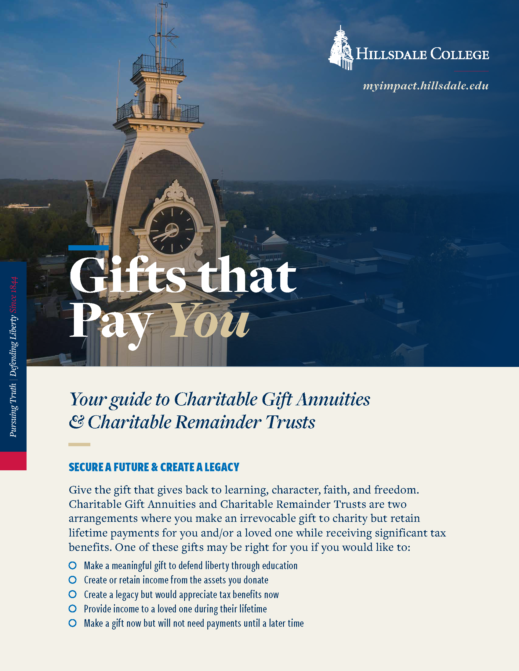 Support The Future of My Favorite Charity brochure cover